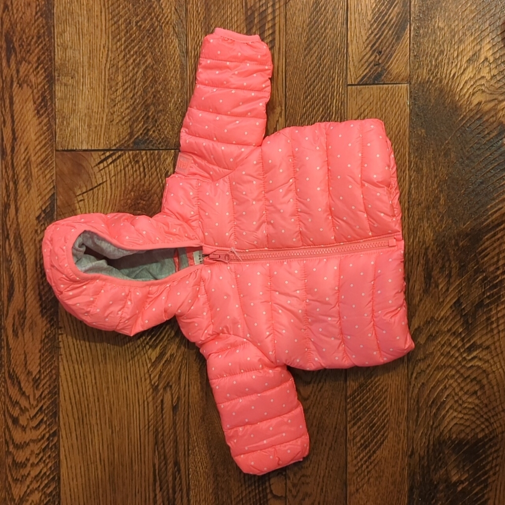 Gap Pink Baby Puffer Jacket 0-6 months
